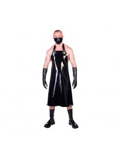 Mister B Apron With Harness Three Way Zip Black 2