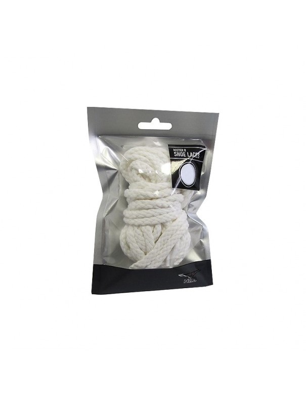 Mister B Shoe Laces White 14 Löcher