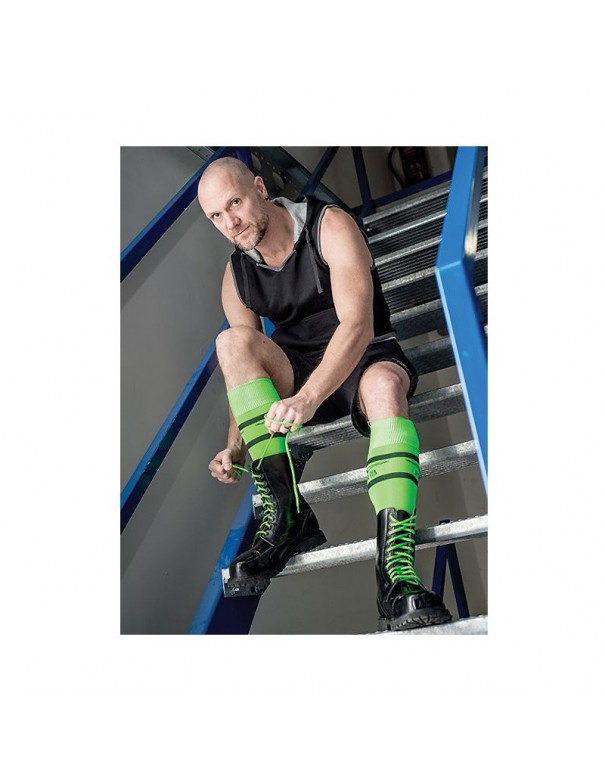 Mister B Shoe Laces Neon Green 20 Holes