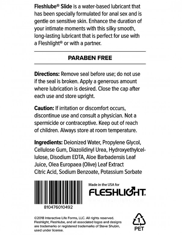 Fleshlube Slide 8 oz / 250 ml