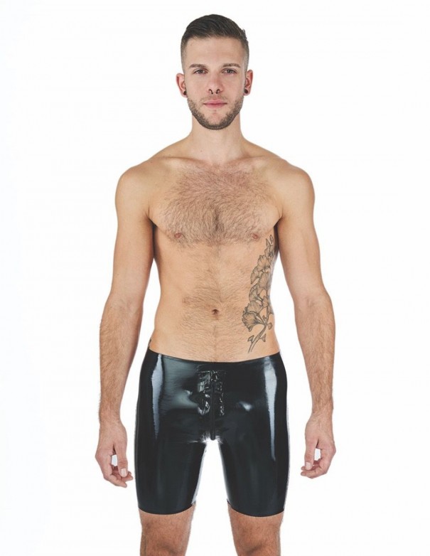 Mister B Rubber Fucker Shorts Black Red