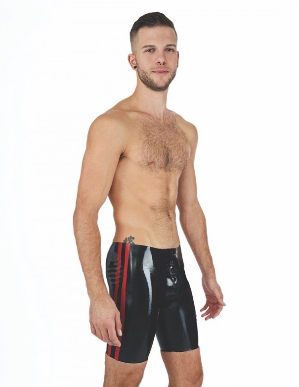 Mister B Rubber Fucker Shorts Black Red