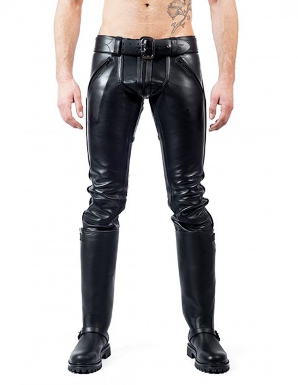 Mister B Leather FXXXer Jeans All Black