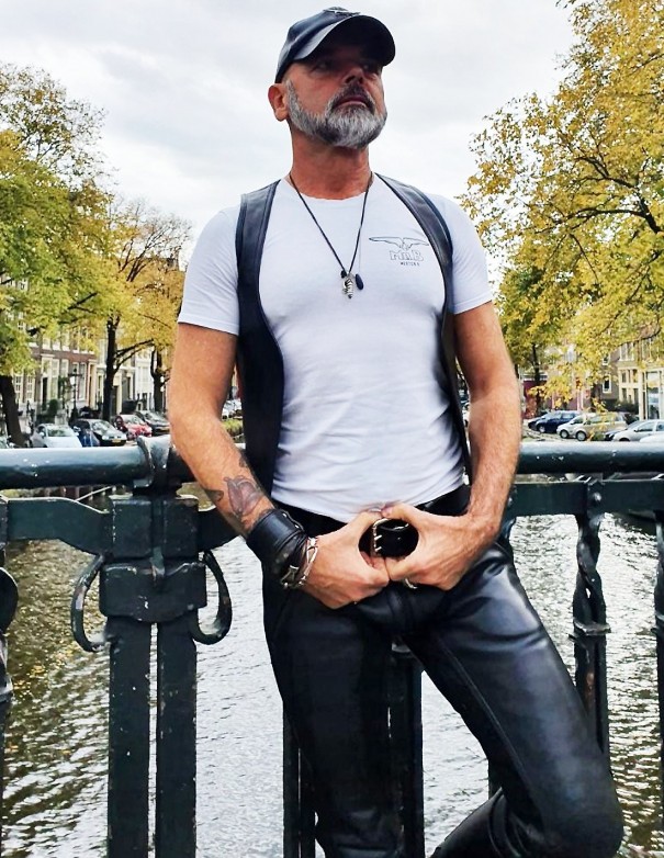 Mister B Leather Muscle Vest Amsterdam