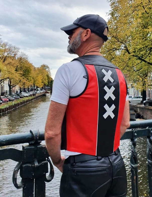 Mister B Leather Muscle Vest Amsterdam