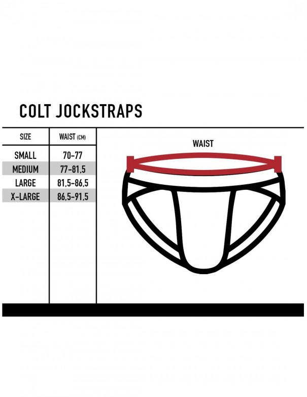 COLT Leather Jock Black-Yellow