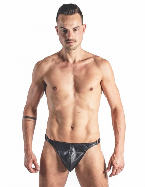 Mister B Leather Posing Pouch One Belt Zip