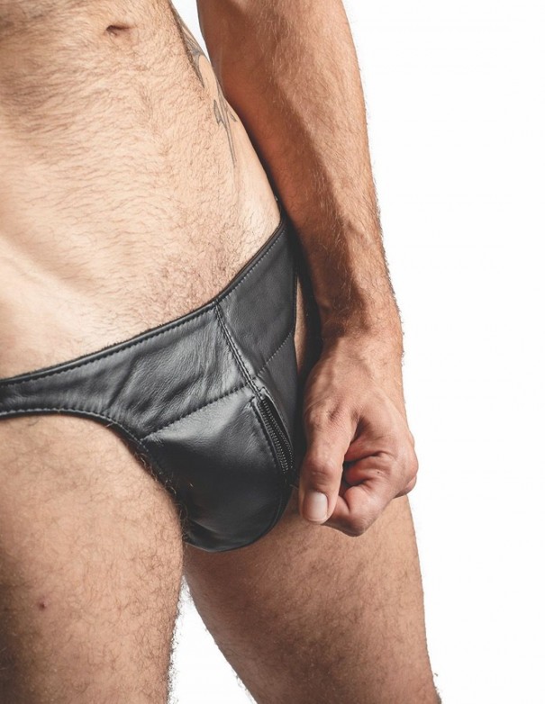 Mister B Leather Posing Pouch One Belt Zip