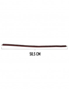 Chainmail Collar Full - Black Red 2