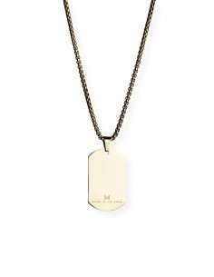 Master of the House Dog Tag Stainless Steel Gold Plating 2
