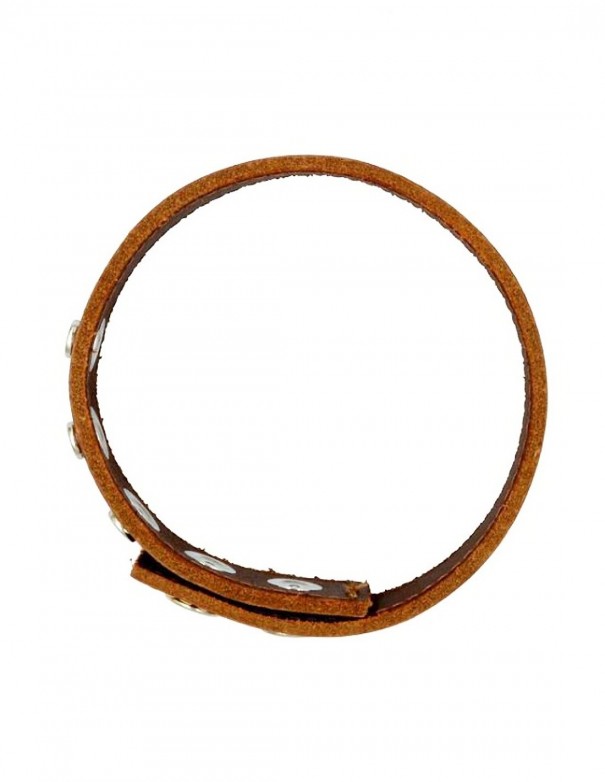 Mister B Leather Biceps Band Stitched - Brown