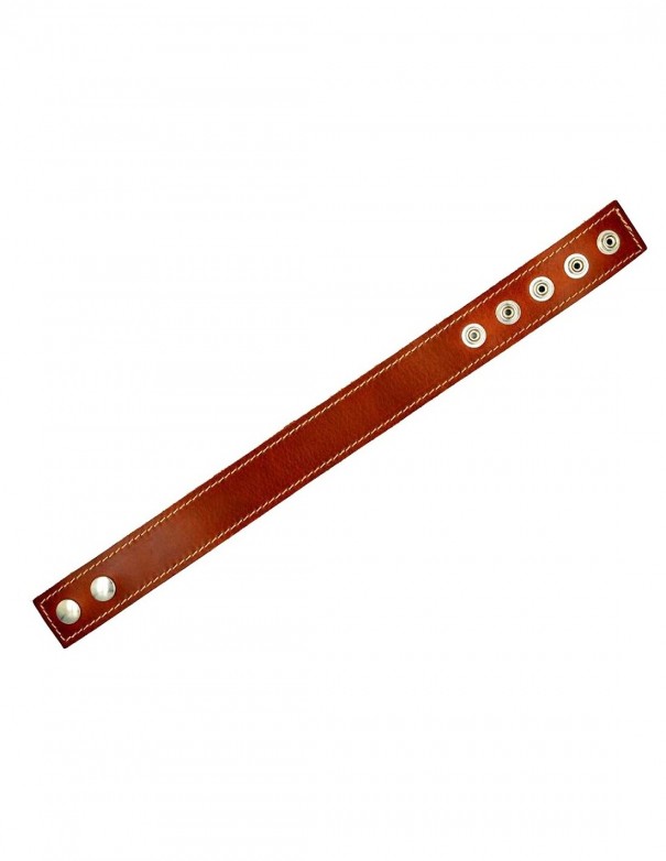 Mister B Leather Biceps Band Stitched - Brown