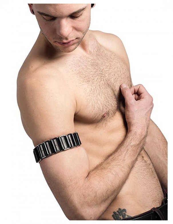 Mister B Leather Armband Linked