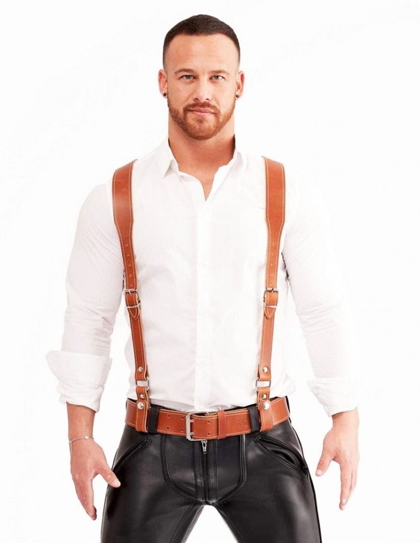 Mister B Leather Braces - Brown Mister B Leather Braces - Brown