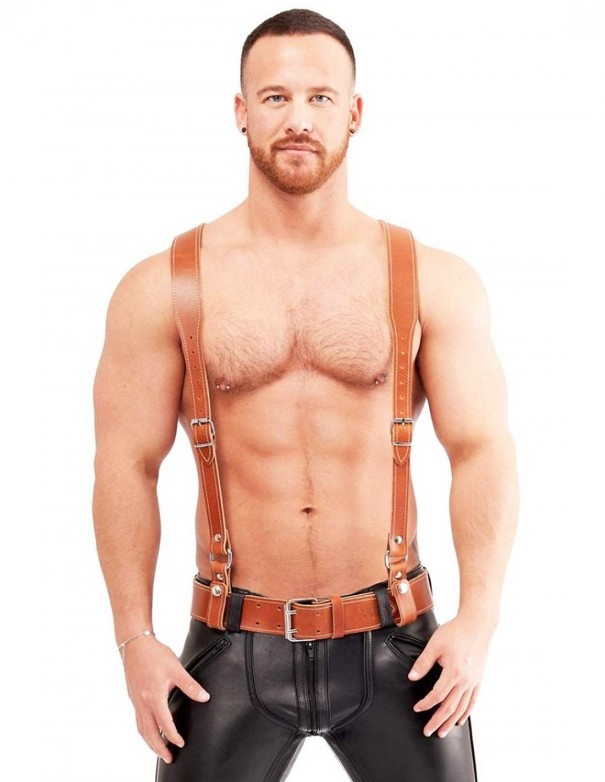 Mister B Leather Braces - Brown