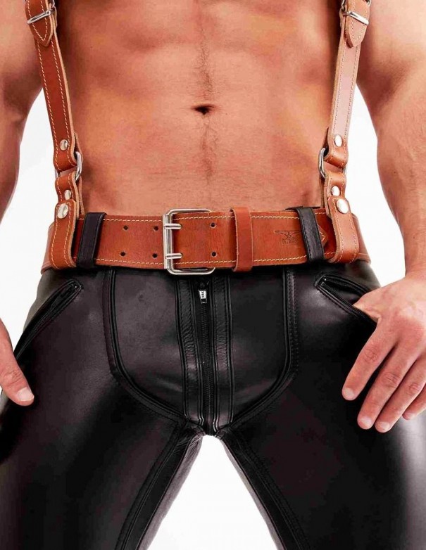 Mister B Leather Braces - Brown