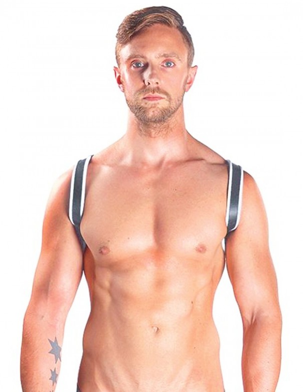 Mister B Leather Sling Harness Premium White
