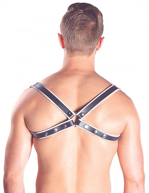 Mister B Leather Sling Harness Premium White