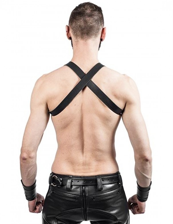 Mister B Leather X-Back Harness Black