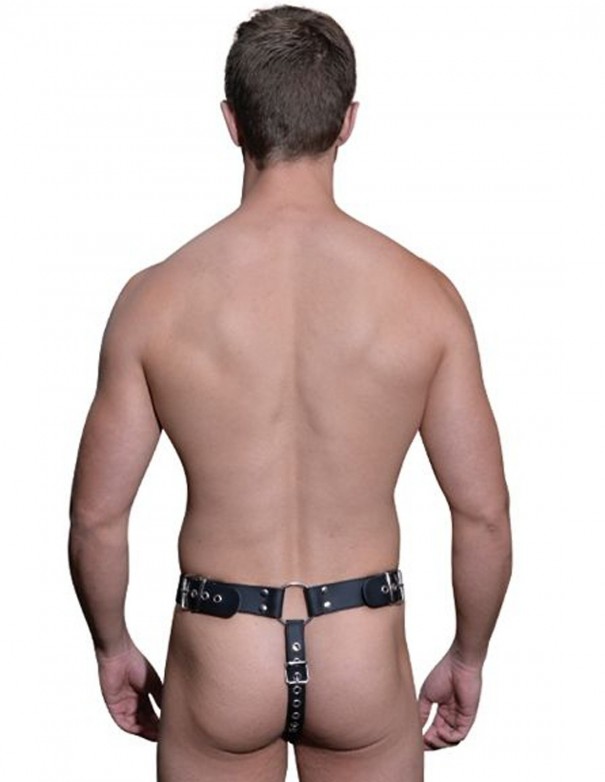 Mister B Leather Dildo Harness Male