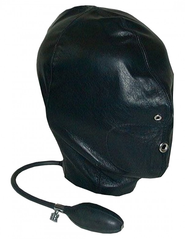 Mister B Leather Inflatable Hood