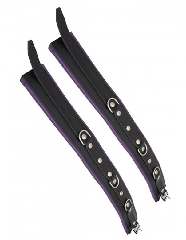 Mister B Leather Wrist Restraints Small Purple