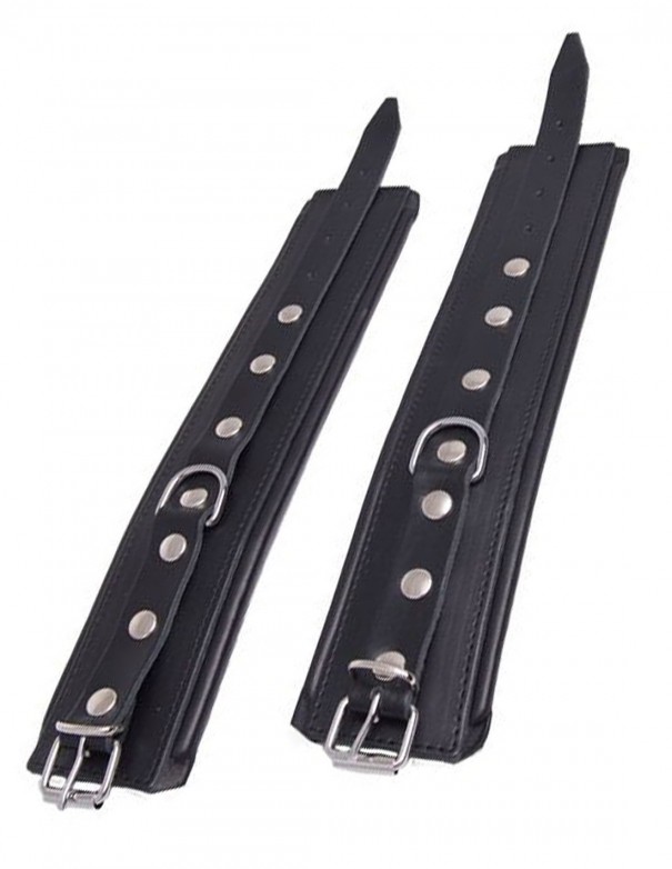 Mister B Leather Wrist Restraints Small Black