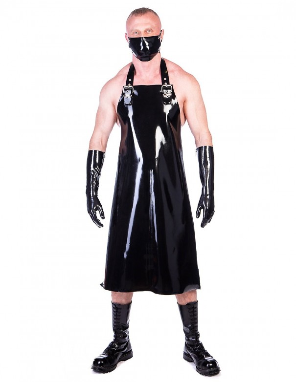 Mister B Rubber Butchers Apron Three Way Zip