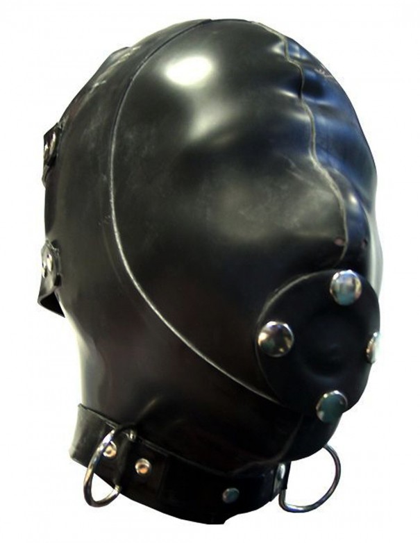 Mister B Rubber Extreme Hood With Removable Gag