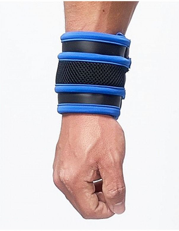 Mister B Neoprene Wrist Wallet Black Blue