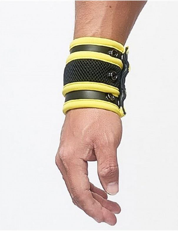 Mister B Neoprene Wrist Wallet Black Yellow
