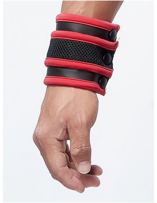 Mister B Neoprene Wrist Wallet Black Red
