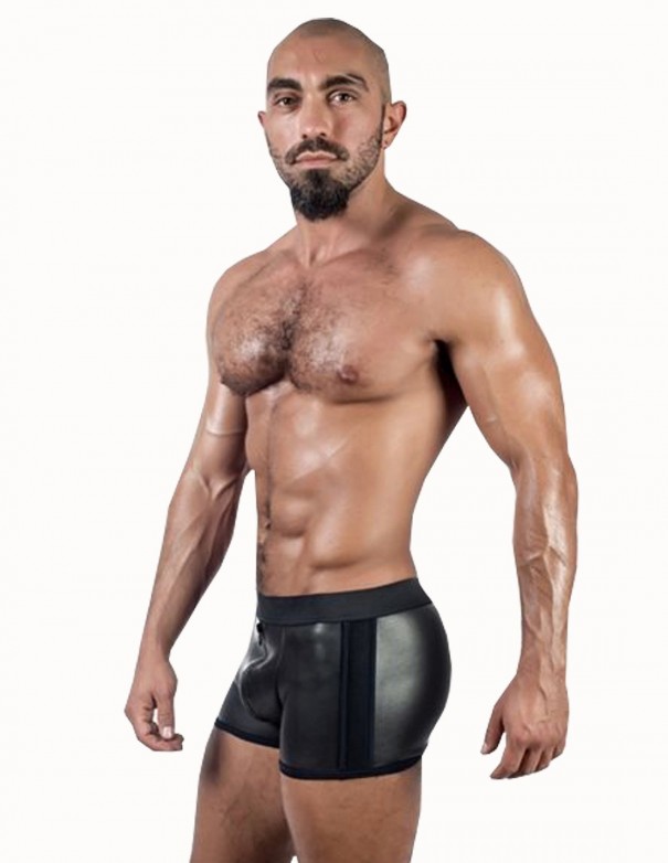 Mister B Neoprene Pouch Shorts Black