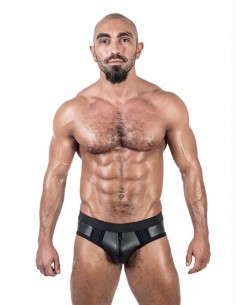 Mister B Neoprene Jock Brief Black 2