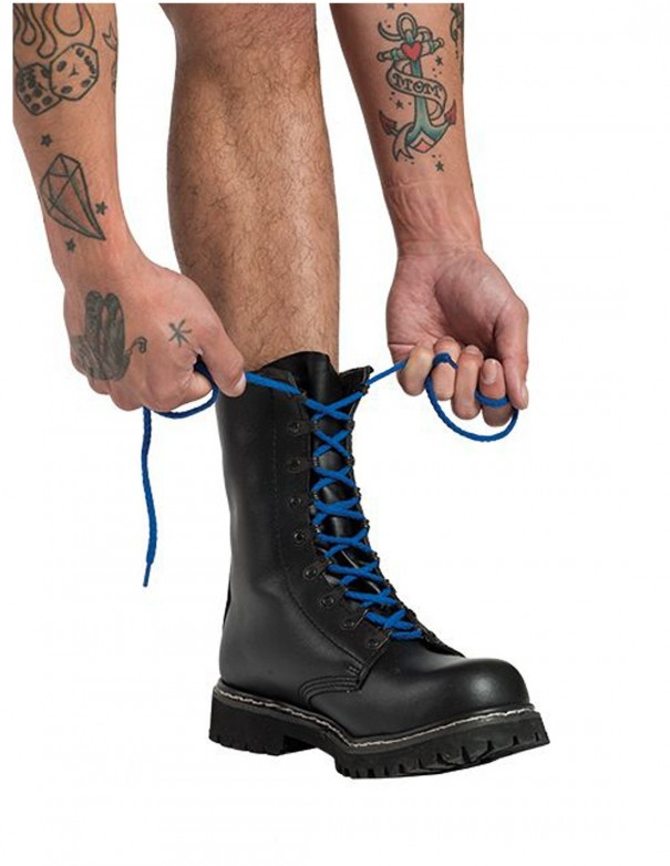 Mister B Shoe Laces Blue 10 Löcher