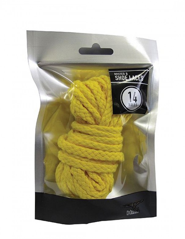 Mister B Shoe Laces Yellow 10 Holes