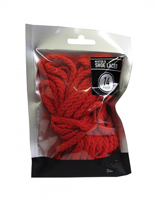 Mister B Shoe Laces Red 20 Holes Mister B Shoe Laces Red 20 Holes