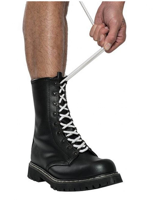 Mister B Shoe Laces White 10 Agujeros
