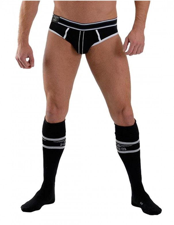 Mister B URBAN Football Socks with Pocket Black