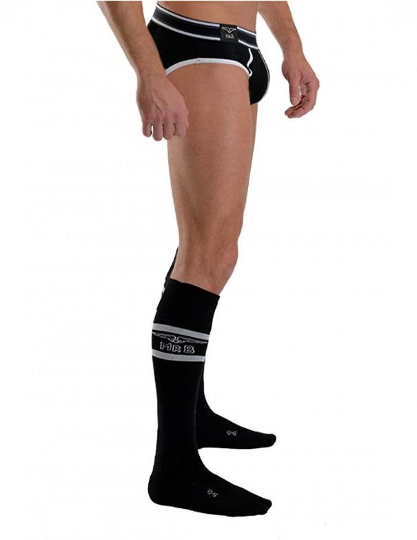Mister B URBAN Football Socks with Pocket Black
