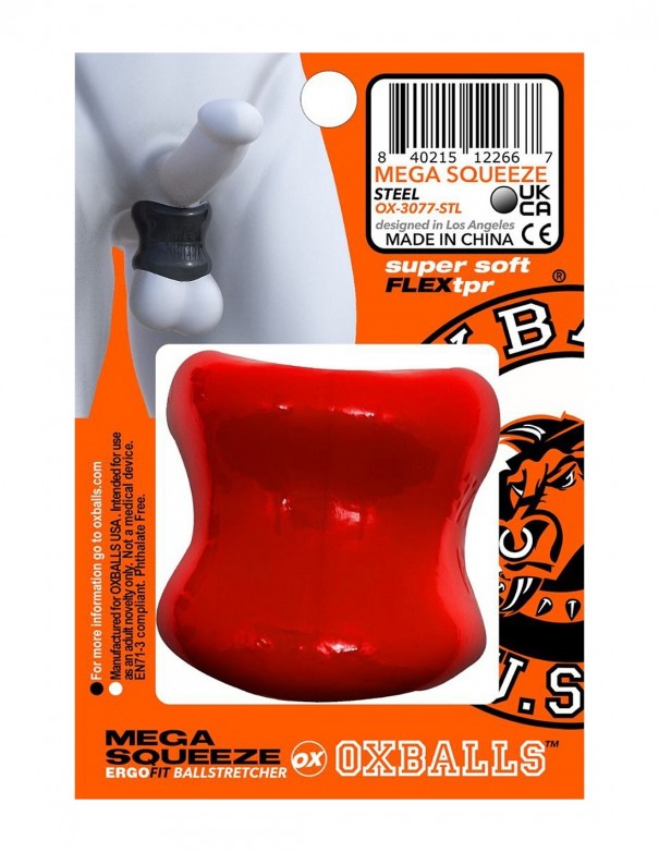 Oxballs MEGA SQUEEZE ergofit ballstretcher - Red