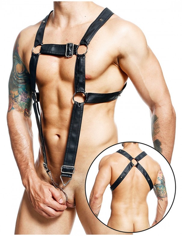 DNGEON Cross Cockring Harness