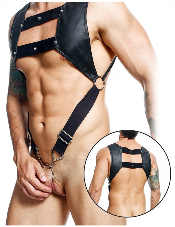 DNGEON Croptop Cockring Harness