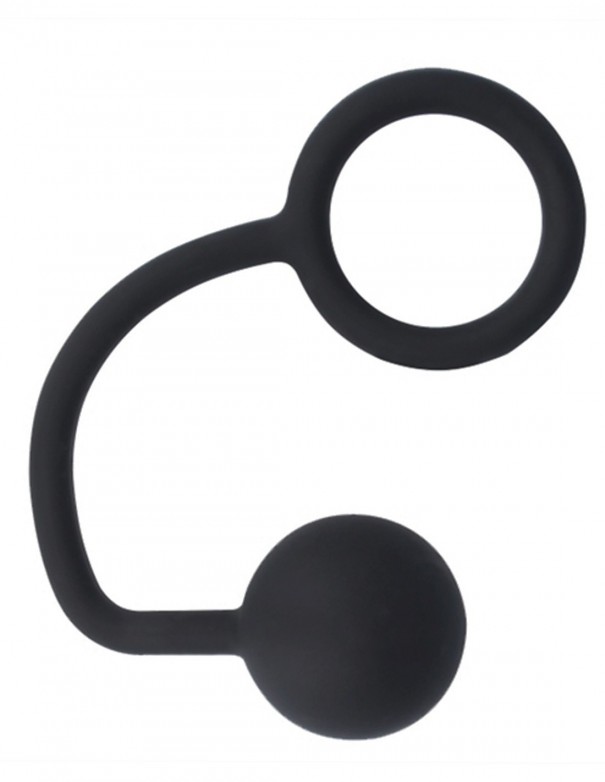 Titus Silicone Series Cockring with Anal Ball 60 mm