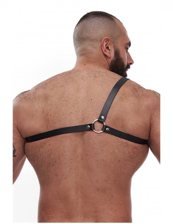 Mister B Serve Leather Style Harness Black