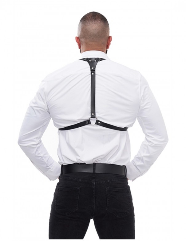 Mister B Serve Leather Butch Queen Harness Black