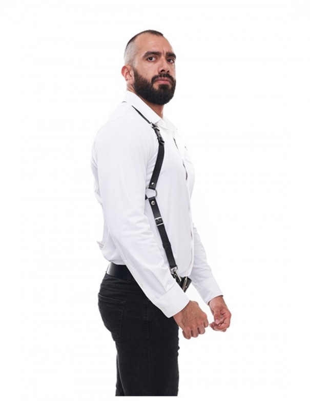 Mister B Serve Leather Butch Queen Harness Black