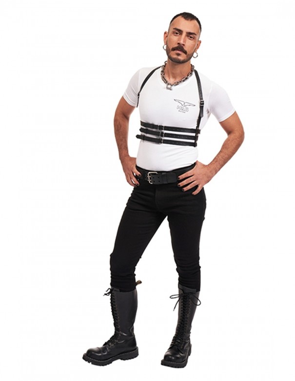 Mister B Serve Leather Legend Harness Black