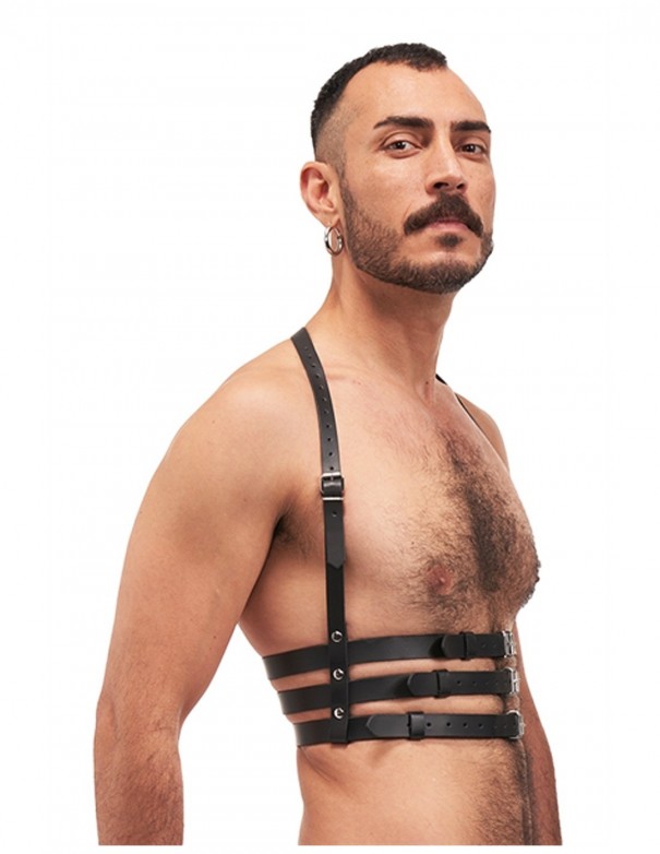 Mister B Serve Leather Legend Harness Black