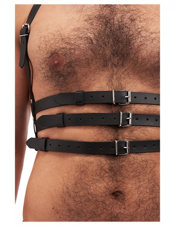 Mister B Serve Leather Legend Harness Black